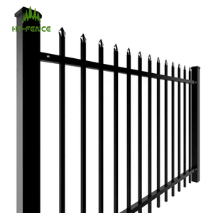 HT-<strong>FENCE</strong> <strong>Cheap</strong> Custom Residential Steel Fencing Black Metal <strong>Picket</strong> Decorative Wrought Iron <strong>Fence</strong> <strong>Panels</strong> - Product Image 2