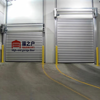 Porte de garage à enroulement turbo insonorisée et coupe-vent, double aluminium avec isolation thermique en mousse, économie d'énergie