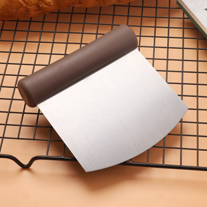 Thép không gỉ bột bột cắt đa sử dụng Pastry <span class=keywords><strong>Cutter</strong></span> bánh pizza bột Divider nướng băng ghế dự bị scraper với các cạnh tròn - Product Image 4