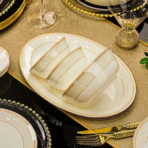 Service de vaisselle en céramique de Jingdezhen, assiettes en porcelaine fine, vaisselle domestique, vente en gros, personnalisation de l'image et du logo - Product Image 4