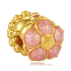 Customizable luxury micro-hard <b>gold</b> high-end <b>gold</b> jewelry <b>24k</b> pure <b>gold</b> Buddha-shaped <b>bracelet</b> beaded - Product Image 3