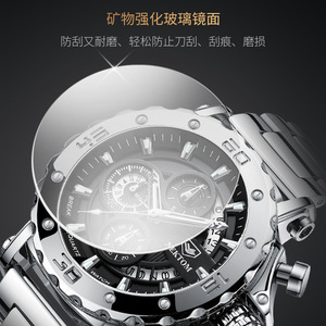 Topmerk Nektom Luxe Quartz Horloge Sport Stop Chronograaf Zakelijke Waterdichte Kalender Lichtgevende Horloges Mode Heren Polshorloge - Product Image 3