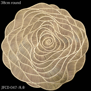 Multicolor Round <strong>Placemats</strong> <strong>Set</strong> <strong>of</strong> <strong>6</strong> Hollow O Round <strong>Placemats</strong> <strong>Set</strong> <strong>of</strong> <strong>6</strong> Hollow Out Flower Shaped Table Mat Pressed Vinyl Place Mat - Product Image 3