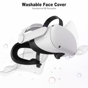 <span class=keywords><strong>Gafas</strong></span> de silicona máscara facial para <span class=keywords><strong>Oculus</strong></span> para <span class=keywords><strong>Quest</strong></span> <span class=keywords><strong>2</strong></span> engrosada VR Pad manga cubierta esencial juego accesorios para Meta - Product Image 3