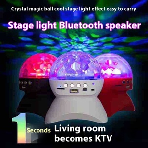 Lumière de projecteur de Noël pour <span class=keywords><strong>haut</strong></span>-<span class=keywords><strong>parleur</strong></span>, <span class=keywords><strong>boule</strong></span> disco de scène RVB LED, lumière de fête rotative colorée pour décoration KTV - Product Image 3