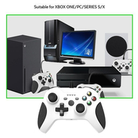 Manette de jeu OEM personnalisée avec détection de mouvement, gyroscope 6 axes, double vibration, conception ergonomique filaire, prise casque pour PC/One