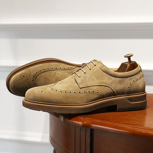 Chaussures habillées décontractées de haute qualité, confortables, à lacets, à bout rond, avec des caractéristiques antidérapantes et respirantes pour l'automne, usage professionnel - Product Image 6