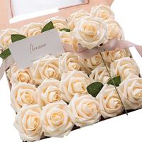 Têtes de roses artificielles en mousse, roses colorées, DIY, bouquets de mariage, centres de table, décorations de fête, décorations de la maison