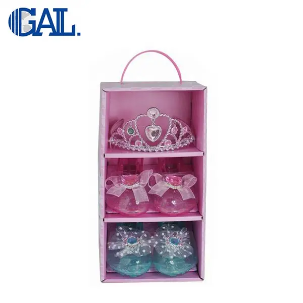 hot selling Plastic crown and princess shoes beauty set toy for girl toys