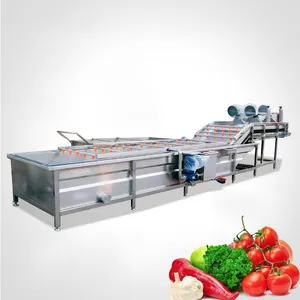 Lavadora industrial de lechuga de fruta con burbujas de aire, lavadora de verduras para ensalada, lavadora para verduras