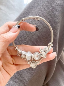Pan's Hot-Selling DIY Beaded Crystal Bead <strong>Copper</strong> <strong>Bracelet</strong> Cross-Border Dora Crown Pendant Bear Angel Fashion Charm <strong>Bracelets</strong> - Product Image 6