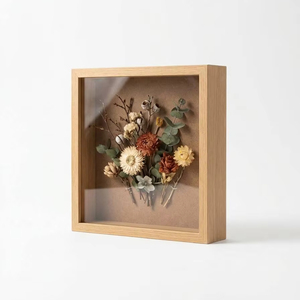 กล่องโชว์แบบ Shadow Box ทำจาก MDF คุณภาพดี เป็นมิตรกับสิ่งแวดล้อม ราคาโรงงาน พร้อมพิมพ์ UV สำหรับงานศิลปะดอกไม้แห้งติดผนัง ขนาด 8x8 <span class=keywords><strong>12x12</strong></span> - Product Image 1