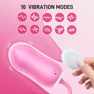 Mini Animal en forma de doble <span class=keywords><strong>Sexual</strong></span> para huevo vibrador Control remoto inalámbrico G-Spot Gadget USB Power para huevo rosa para mujeres - Product Image 4