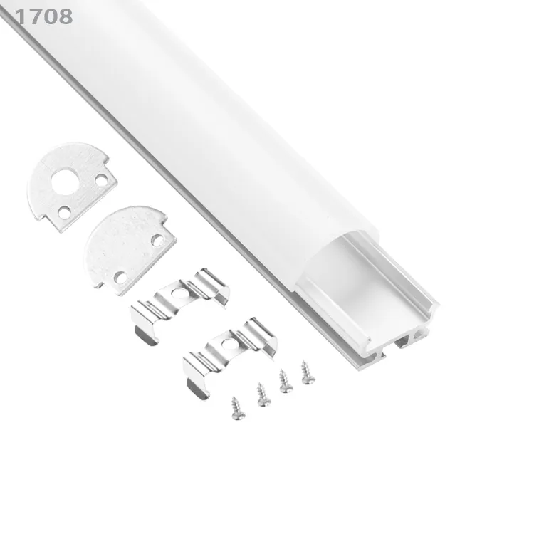 ZM Penutup Akrilik Buram Lampu, Difusi Bening, Pipa Rumah Profil Aluminium Led Pipih Tipis untuk Kabinet Dapur