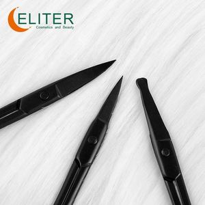 Eliter-Tijeras de acero inoxidable para uñas, color negro, para cortar cutículas - Product Image 4