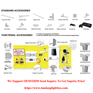 Stand d'<span class=keywords><strong>exposition</strong></span> léger et personnalisé avec boîte lumineuse, structure en aluminium et mur en tissu, facile à transporter - Product Image 3
