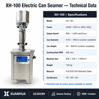 Machine de scellage automatique commerciale OEM XH100 en acier inoxydable pour emballages en feuille/film/papier, 20 pièces/min, scellage à froid