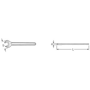 STAHLWILLE - 40040360 Single <b>end</b> <b>spanners</b> in special steel - EAN 4018754018345 WRENCHES <b>OPEN</b> <b>END</b> WRENCHES - Product Image 2