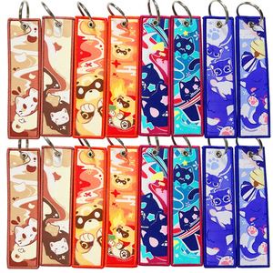Lovely Cartoon Stitch Keychains Animes Keychain Embroidery Jet Tags <b>Custom</b> Anime <b>Key</b> Tag - Product Image 1