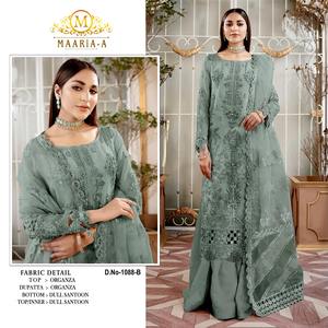 Série la plus vendue exclusivement tendance de costume pakistanais avec style fantaisie Salwar Kameez pour mariage et fête - Product Image 2
