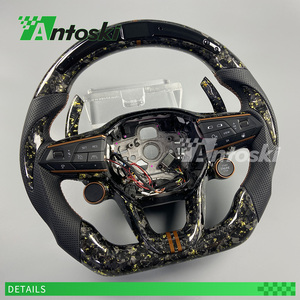 Volante de Fibra de Carbono Dorado Personalizado Estilo Latón con Pantalla LED Inteligente de RPM para Seat Cupra Formentor VZ <span class=keywords><strong>Leon</strong></span> <span class=keywords><strong>ST</strong></span> Tavascan Born - Product Image 3