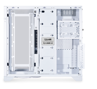 Nouveau boîtier d'ordinateur pleine tour LIAN LI O11 VISION boîtier noir et blanc et argent boîtier PC de jeu pleine tour