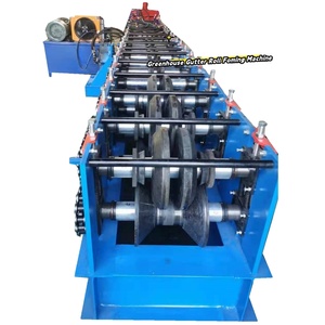 Landwirtschaft liche Gewächshaus-Regen rinnen maschine SPS-Motor Motor lager kern komponenten Rollen formende Regen rinnen maschine - Product Image 1