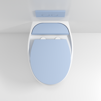 Fabrique un ensemble de toilette mural moderne et rond, pour la maison, l'hôtel, la salle de bain