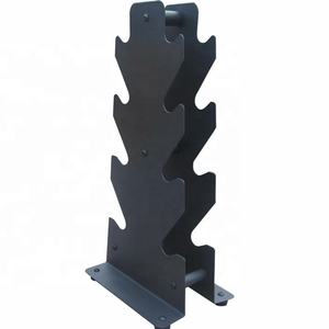 Wholesale Black Commercial Gym Equipment Dumbbell Storage 4 Tier Weight Rack <strong>Stand</strong> - Product Image 1