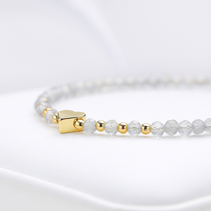 Romantic Natural Stone <b>Beaded</b> <b>Bracelet</b> Women's Adjustable Alloy Jewelry <b>for</b> Daily Wear Gifts - Product Image 5