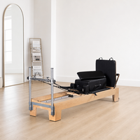 Reformer Pilates en Bois d'Érable Direct Usine, Lit de Pilates Vertical en Aluminium Capacité de Charge 300kg, Prix de Gros MOQ 1 Pièce