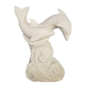 Bán buôn lớn bức tượng trang trí nội thất Đá Cá heo tượng cho hồ bơi - Product Image 1