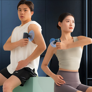 Venta caliente 2025 Percusión portátil Inalámbrico Motor sin escobillas Pistola de masaje Deportes Tejido profundo Mini Pocket Fascia Pistola de masaje - Product Image 1