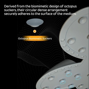 Tapis de douche antidérapant en silicone écologique Pro-Density avec couvre-pieds amovible pour le lavage des pieds et du dos - Product Image 5