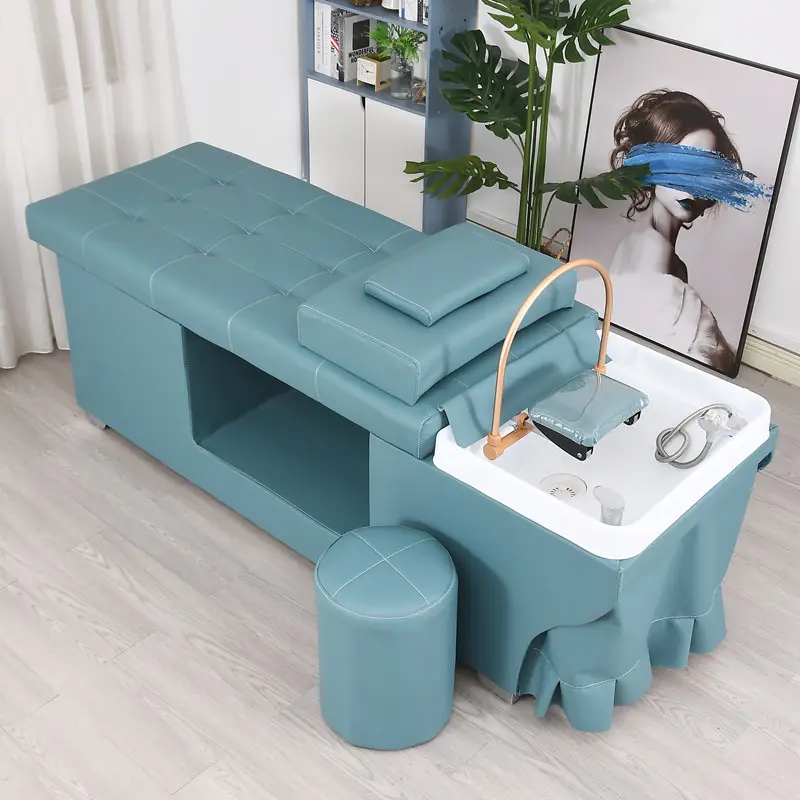 Professional Multifunctional Modern Luxury Head Spa Hair Washing Massage Chair Shampoo Bed For Beauty Salon