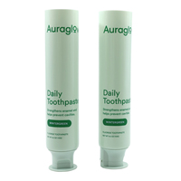 Emballage cosmétique en aluminium-plastique personnalisé, impression personnalisée, 15g, 35g, 55g, 65g, 85g, 125g, tube souple laminé pour fabricant de dentifrice