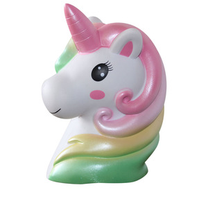 Pu Foam Unicorn Fidget Toy With Colorful Hair Slow <b>Rebound</b> For Kids 5 To 7 Years Unisex - Product Image 4