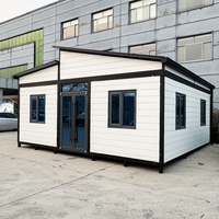 Bâtiment de bureau modulaire mobile portable, pliable, préfabriqué, cabine de sécurité, kiosque, café, garage extérieur