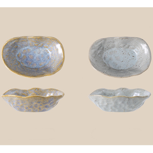 En stock – Assiette <span class=keywords><strong>rectangulaire</strong></span> en <span class=keywords><strong>porcelaine</strong></span> écologique <span class=keywords><strong>de</strong></span> style nordique, petite assiette en céramique pour sauces et condiments - Product Image 4