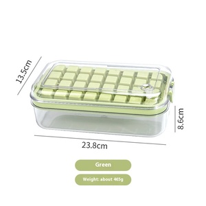 <span class=keywords><strong>Ice</strong></span> <span class=keywords><strong>Cube</strong></span> khay với nắp và bin Băng khay <span class=keywords><strong>Maker</strong></span> cho tủ đông với dễ dàng-phát hành dưới với băng lưu trữ hộp - Product Image 1