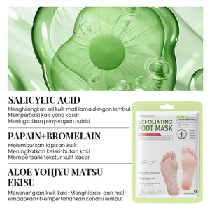 Masque éclaircissant et exfoliant pour les mains et les pieds KORMESIC certifié Bpom 40 ml, enrichi en vitamine E, hydratant, non collant, en feuille - Product Image 5