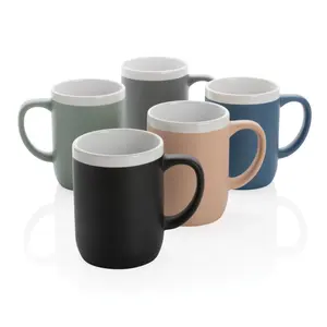 Taza de cerámica con borde blanco de 300 ml, merchandising personalizado - Product Image 4