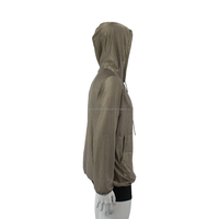 Sweat à capuche en fibre d'argent tricotée anti-rayonnement - Vêtements de protection EMF complets pour homme - Collection Automne