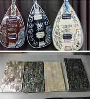 Coquilles brutes de nacre naturelle, coquille d'ormeau, papier peint pour ongles, guitare, décoration de la maison