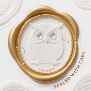 Waterproof <b>Transparent</b> Metal 3D Logo UV Transfer <b>Sticker</b> Gift Box Packaging Labels Customize Bottle Decorative <b>Stickers</b> - Product Image 4