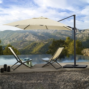 Parasol carré pliable pour restaurant, café, plage, soleil, rotation à 360 degrés, parasol en aluminium <span class=keywords><strong>Roma</strong></span> - Product Image 2
