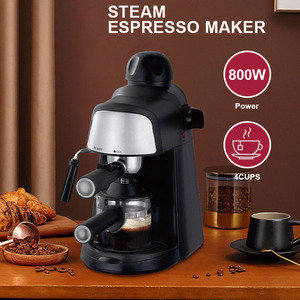 Machine à expresso semi-automatique 4 tasses, pression à pompe, cafetière électrique avec buse vapeur pour usage domestique - Product Image 3