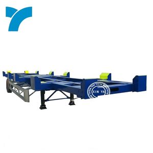 Semi-remorque squelette de <span class=keywords><strong>transport</strong></span> de conteneurs 2 essieux 40 pieds, haute qualité, <span class=keywords><strong>prix</strong></span> usine - Product Image 3
