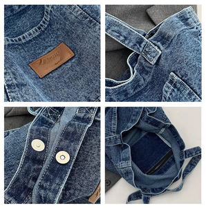 Tùy Chỉnh <span class=keywords><strong>Hobo</strong></span> Tote Giản Dị Túi Vải Retro Túi Crossbody Công Suất Lớn Ví Denim Vai Túi Cho Phụ Nữ - Product Image 2