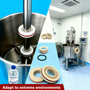 Guarnizione in PTFE per Settore Farmaceutico e Cosmetico, Classe VI FDA USP, Design Asettico per Sigillatura di Alberi di Agitatori e Miscelatori - Product Image 2